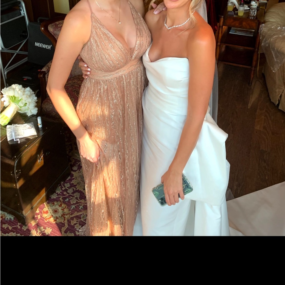 Size medium rose gold dress